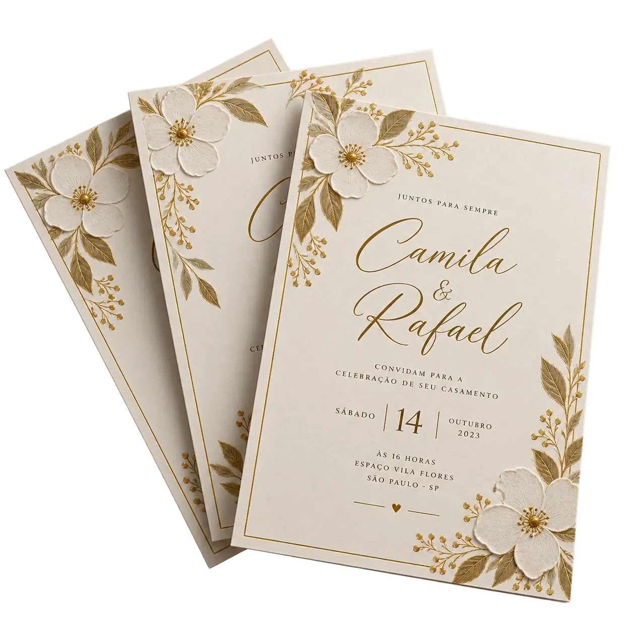 Convites impressos personalizados